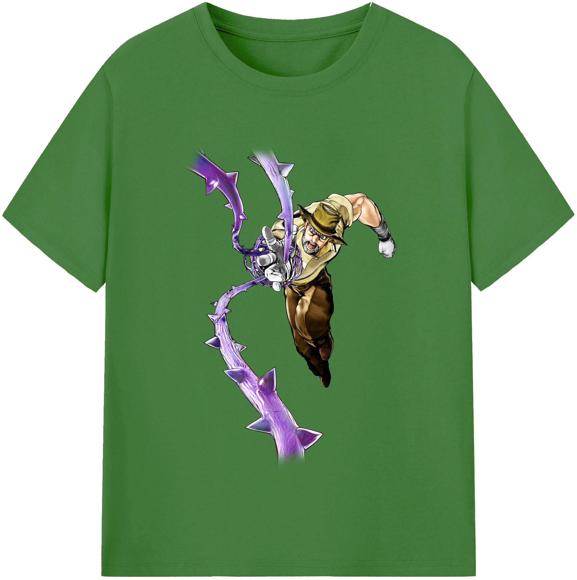 （画像用） ジョジョの奇妙な冒険 ジョセフ?ジョースター JoJo's Bizarre Adventure Joseph Joestar レディースカジュアルプリントTシャツ（綿100％）